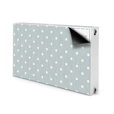 Radiator cover White polka dots