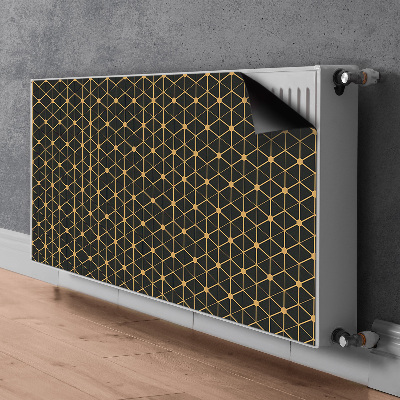 Decorative radiator cover Hexagons