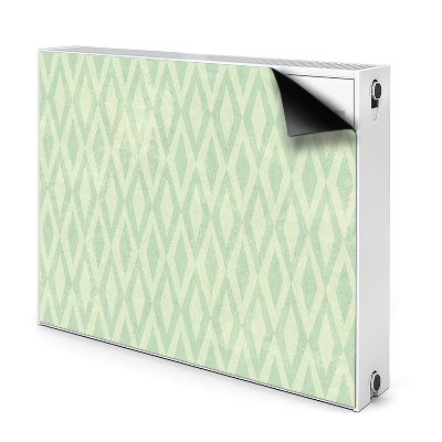 Magnetic radiator mat Green diamonds