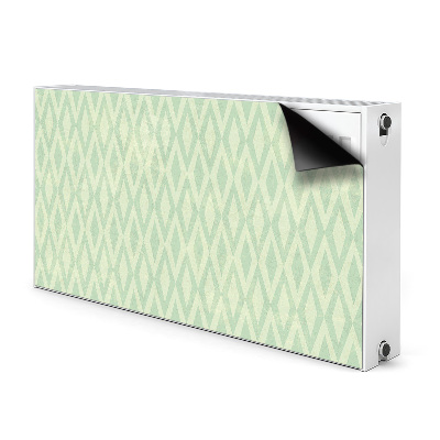 Magnetic radiator mat Green diamonds