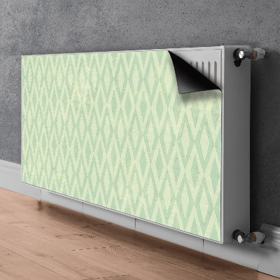 Magnetic radiator mat Green diamonds