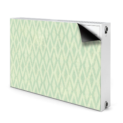 Magnetic radiator mat Green diamonds