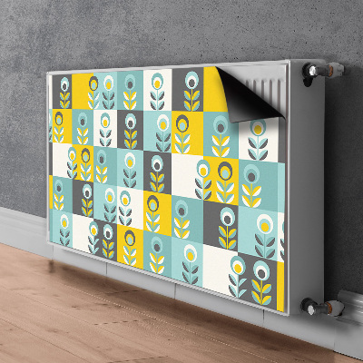 Decorative radiator cover Scandinavian pattern