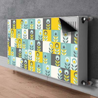 Decorative radiator cover Scandinavian pattern