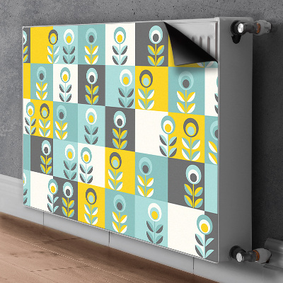 Decorative radiator cover Scandinavian pattern