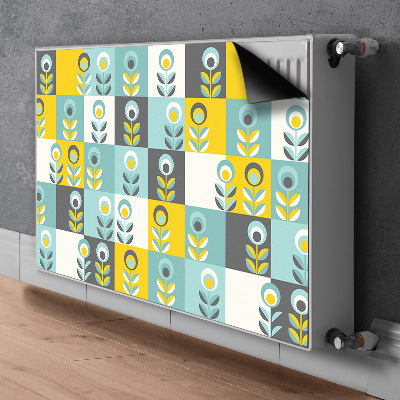 Decorative radiator cover Scandinavian pattern