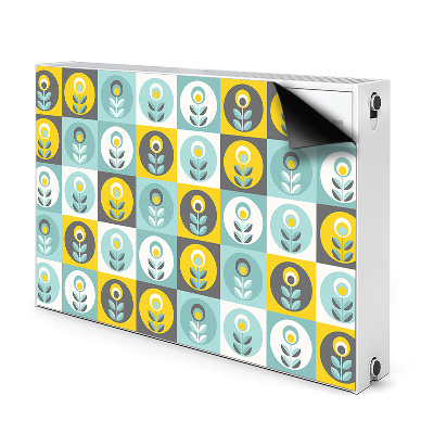 Printed radiator mat Floral pattern