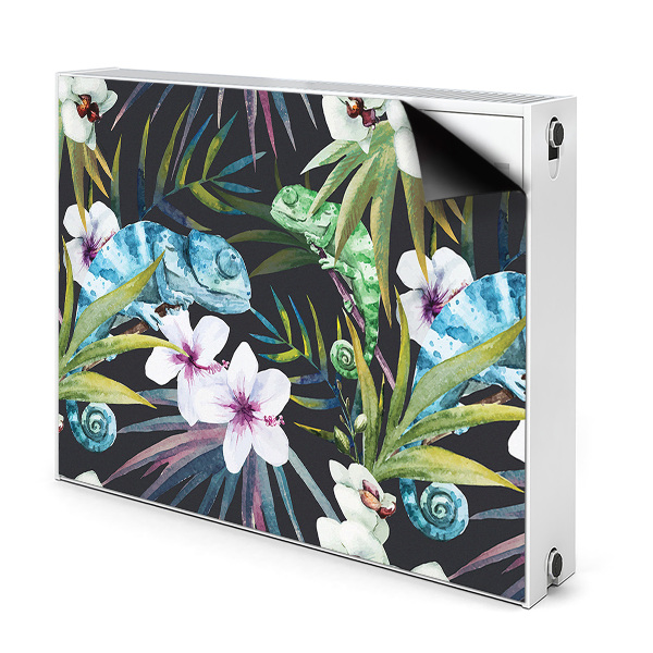 Magnetic radiator cover Blue chameleon