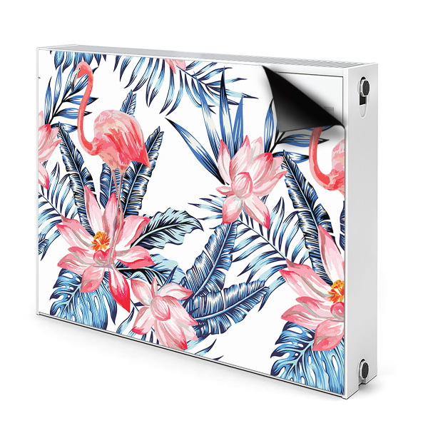 Magnetic radiator cover Painted flamingo