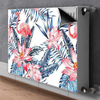 Magnetic radiator cover Painted flamingo