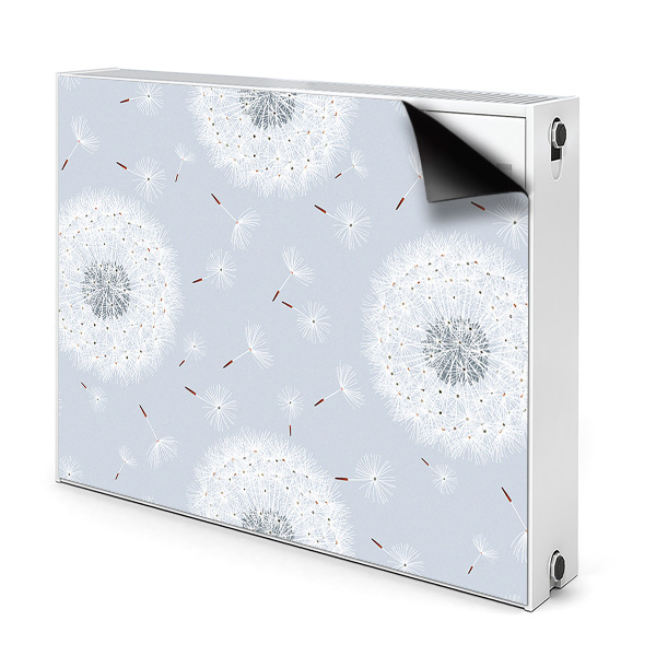 Magnetic radiator mat dandelions