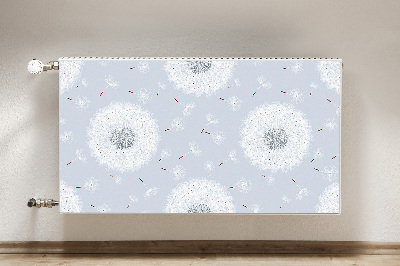 Magnetic radiator mat dandelions