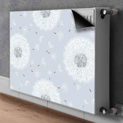 Magnetic radiator mat dandelions