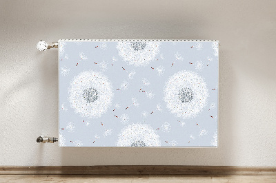 Magnetic radiator mat dandelions