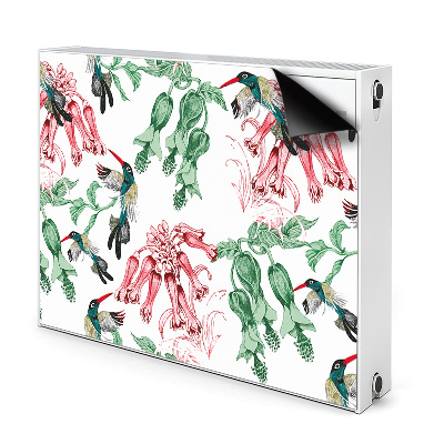 Magnetic radiator mat Herbs and birds