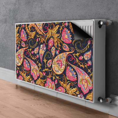 Decorative radiator cover Colorful paisley