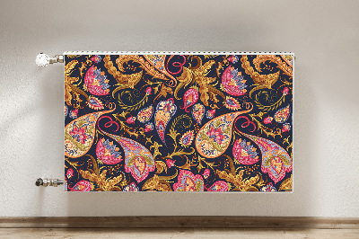 Decorative radiator cover Colorful paisley