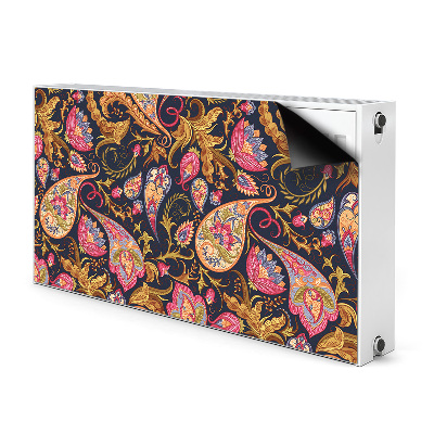 Decorative radiator cover Colorful paisley