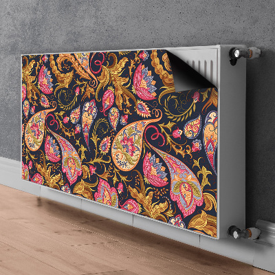 Decorative radiator cover Colorful paisley