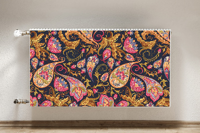 Decorative radiator cover Colorful paisley