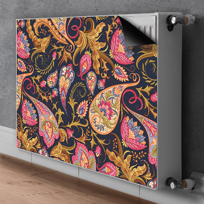 Decorative radiator cover Colorful paisley