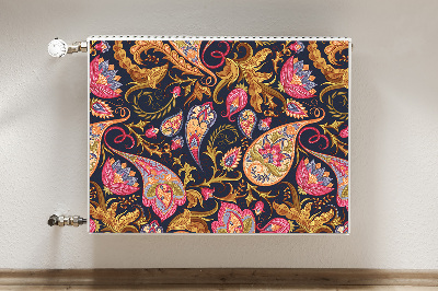 Decorative radiator cover Colorful paisley