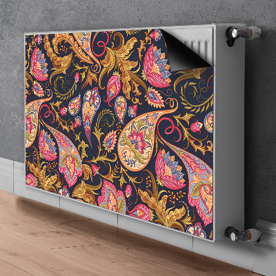 Decorative radiator cover Colorful paisley