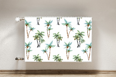 Decorative radiator mat Palm mural