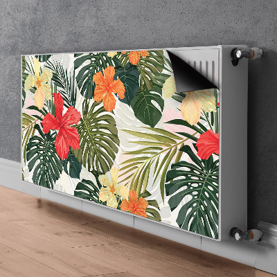 Magnetic radiator mat Hawaiian island