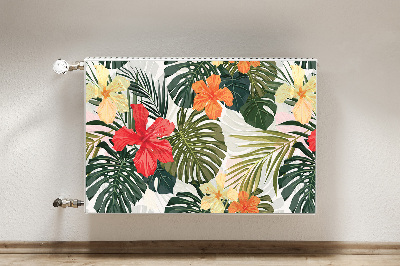 Magnetic radiator mat Hawaiian island