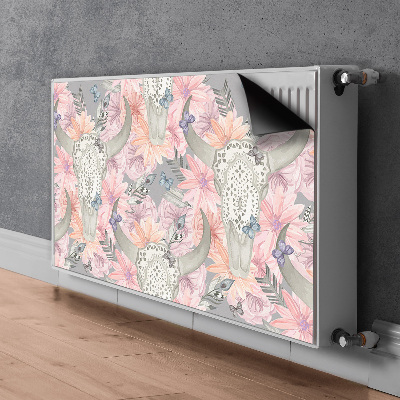 Radiator cover Bull skulls