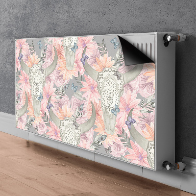 Radiator cover Bull skulls