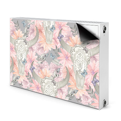 Radiator cover Bull skulls