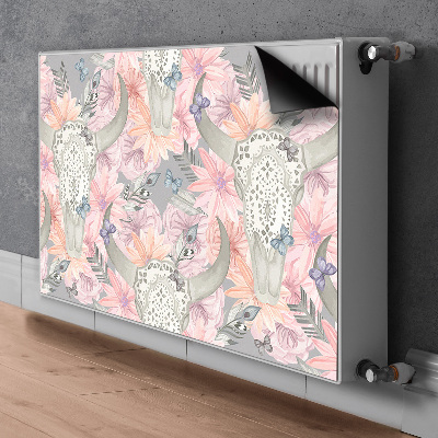 Radiator cover Bull skulls