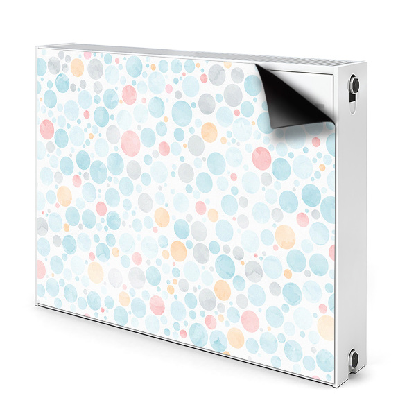 Decorative radiator mat Pastel dots