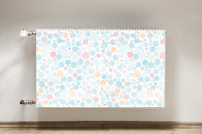 Decorative radiator mat Pastel dots