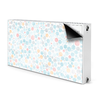 Decorative radiator mat Pastel dots