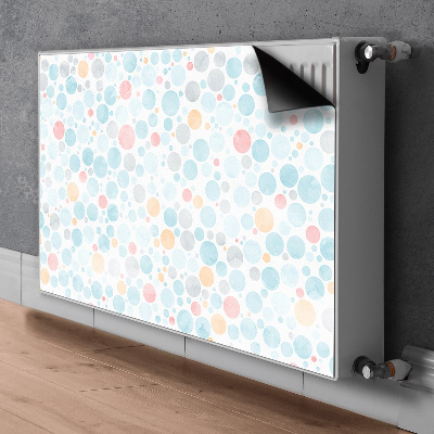 Decorative radiator mat Pastel dots