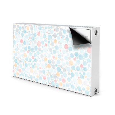 Decorative radiator mat Pastel dots