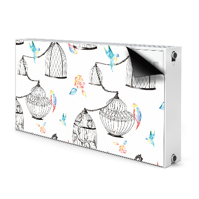 Decorative radiator cover Bird cages