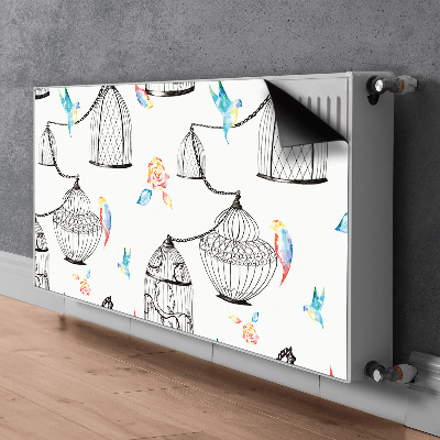 Decorative radiator cover Bird cages