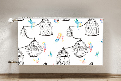 Decorative radiator cover Bird cages