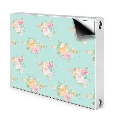 Decorative radiator mat Pastel bouquets