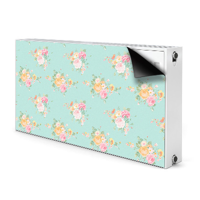 Decorative radiator mat Pastel bouquets