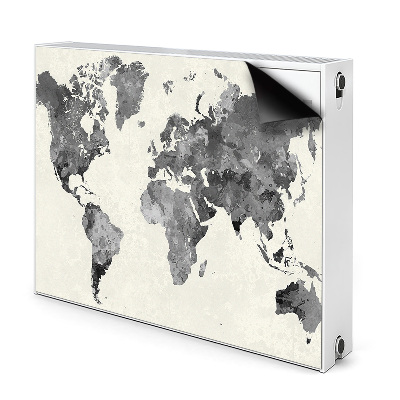 Magnetic radiator cover Old World Map