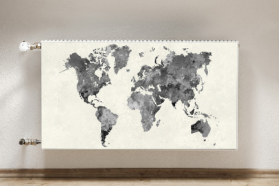 Magnetic radiator cover Old World Map