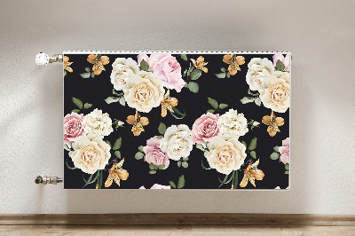 Magnetic radiator mat Vintage roses