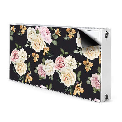 Magnetic radiator mat Vintage roses