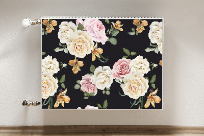 Magnetic radiator mat Vintage roses