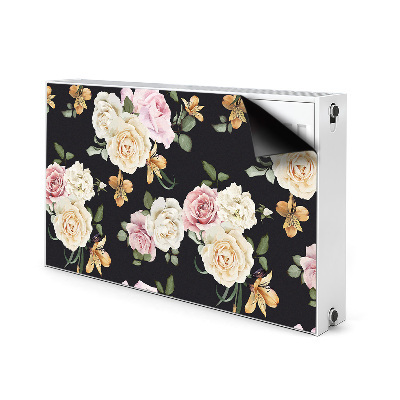 Magnetic radiator mat Vintage roses